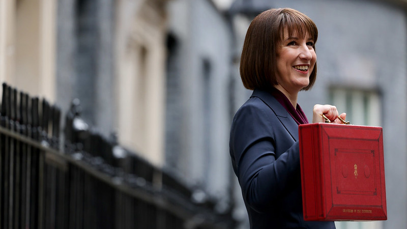 Rachel Reeves holding Budget Box